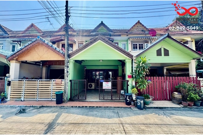 ขายทาวน์เฮ้าส์ หมู่บ้านเมืองประชา ต่อเติมแล้ว 2ชั้น 20ตรว. หทัยราษฎร์ 37 คลองสามวา