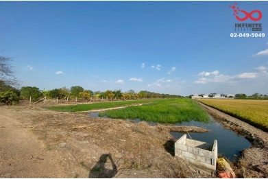 93152, ขายที่ดิน 6 ไร่ ลาดหลุมแก้ว ปทุมธานี  ถนนบางบัวทอง-สุพรรณบุรี 340  ซอยคลองโซน 6