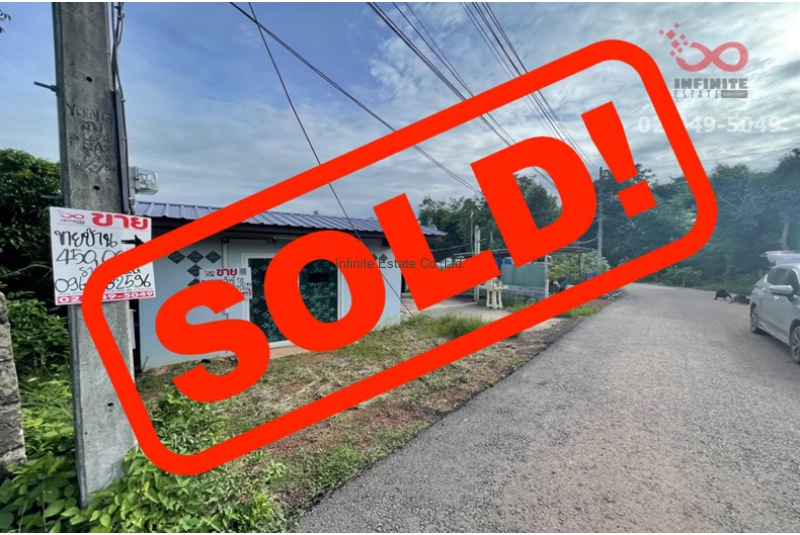 ที่ดินพร้อมสิ่งปลูกสร้าง เนื้อที่ 36 ตารางวา บ้านพระ  ปราจีนบุรี ขายต่ำกว่าราคาประเมิน