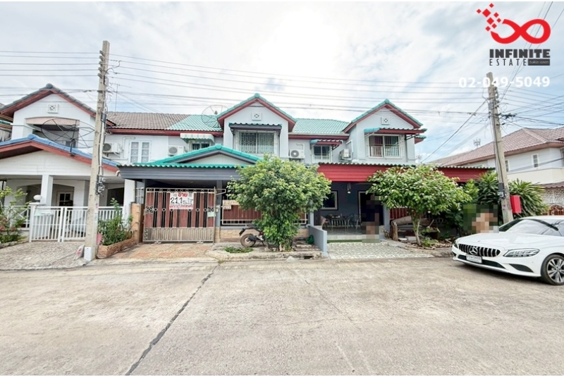 ขายทาวน์เฮาส์ 2 ชั้น บ้านลุมพินี บางบัวทอง 21 ตรว. ต่อเติมครบ ใกล้ MRT 