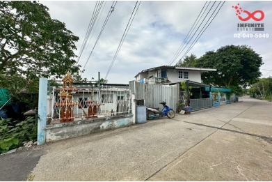 93369, ขายที่ดินพร้อมสิ่งปลูกสร้าง 25 ตร.ว. ติดถนนเลียบคลองประปา ซอยบางเลียบ 2 ถนนปทุมธานี - บางปะหัน ใกล้วัดเสด็จ บ้านกลาง เมืองปทุมธานี