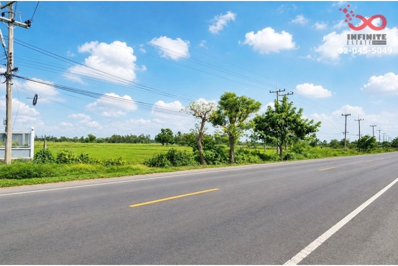 ขายที่ดิน 3 ไร่ ติดถนน ใกล้ที่ทำการการไฟฟ้าภูมิภาค หนองหญ้าไซ สุพรรณบุรี แปลงสวย