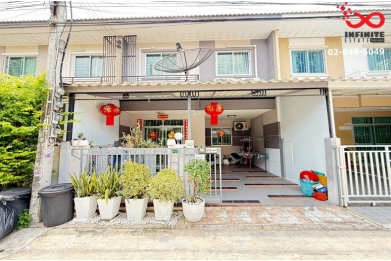 94258, ขายทาวน์เฮาส์ 2 ชั้น 18 ตรว. หมู่บ้านรื่นฤดี 6 ถนนเลียบคลองสอง (รามอินทรา-ซาฟารี) บ้านแต่งสวย ต่อเติมพื้นใช้สอยลงตัว