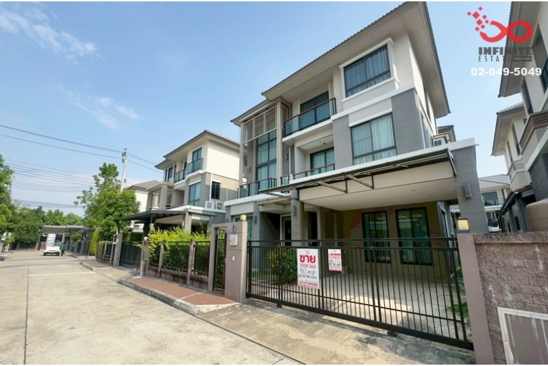 ให้เช่าบ้านเดี่ยว 3 ชั้น ภัสสร สรงประภา ดอนเมือง 56 ตร.ว.พร้อมเข้าอยู่ ใกล้สนามบินดอนเมือง