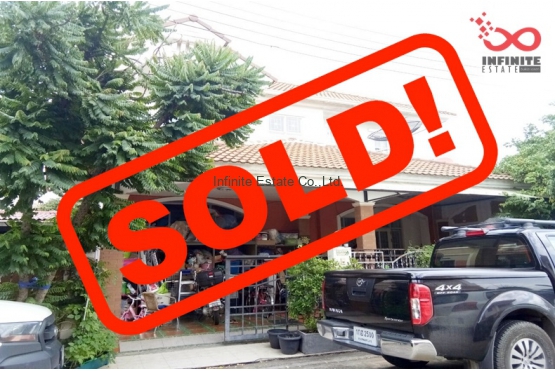 81918, บ้านเดี่ยว 2ชั้น หมู่บ้านบุรีรมย์  ซอยเลียบคลองสอง 23 หลังริม