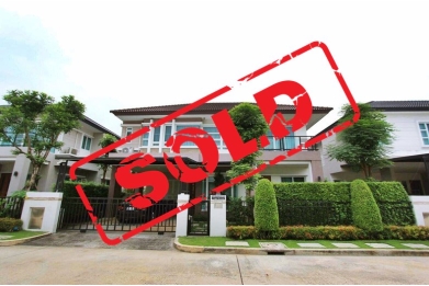 80841, บ้านเดี่ยว2ชั้น หมู่บ้านบางกอก บูเลอวาร์ด รามอินทรา