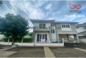 84805, ขายบ้านเดี่ยว 2 ชั้น หมู่บ้าน วิลล่า คุณาลัย 3 บางใหญ่ นนทบุรี บ้านหลังริม