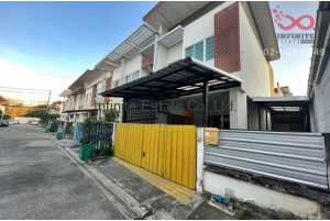 85163, ทาวน์โฮม 2 ชั้น บ้านปริญ รามอินทรา-วัชรพล หลังริม 24 ตารางวา ขายถูก
