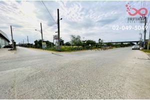 83802, ที่ดินเปล่าแปลงมุม เนื้อที่ 6 ไร่ 145 ตารางวา ติดถนน 2 ด้าน บางบ่อ สมุทรปราการ ใกล้ถนนบางนา-ตราด พื้นที่สีแดง