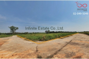 86648, ที่ดินเปล่าแปลงมุมเนื้อที่ 498.5 ตารางวา ถนนเลียบคลองเก้า หนองเสือ ปทุมธานี