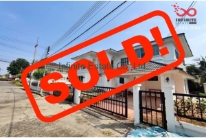 87087, ขายบ้านเดี่ยว 2 ชั้น 106 ตารางวา มณีรินทร์ เลค&ลากูน ถนนติวานนท์ หลังมุม