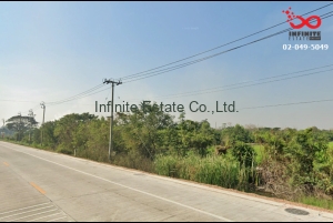 88443, ขายที่ดินเปล่า 24ไร่ 3งาน 54ตารางวา ถนนฤชุพันธุ์ อำเภอไทรน้อย นนทบุรี