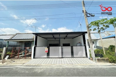 90110, ขายทาวน์เฮ้าส์ชั้นเดียว 24.2 ตารางวา หมู่บ้านอยู่เจริญ1 ลำลูกกา คลอง4 ถนนรังสิต-นครนายก