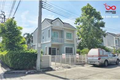 90371, ขายบ้านเดี่ยว 2 ชั้น สไตล์วินเทจ เนื้อที่ 54.7ตารางวา เดอะ วิลเลจ หทัยราษฎร์-วงแหวนฯ ถนนหทัยราษฎร์ (หลังมุม)