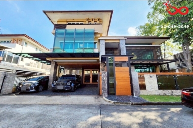 91670, ขายบ้านเดี่ยว เกษตร-นวมินทร์ แกรนด์บางกอกบูเลอวาร์ด 3 ชั้น หลังริม ดีไซน์หรู พร้อมอยู่ 