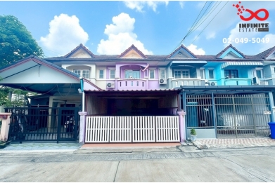 92116, ขายทาวน์เฮ้าส์ หมู่บ้านเมืองประชา หทัยราษฎร์ 37 คลองสามวา 20ตร.วา ต่อเติมแล้ว