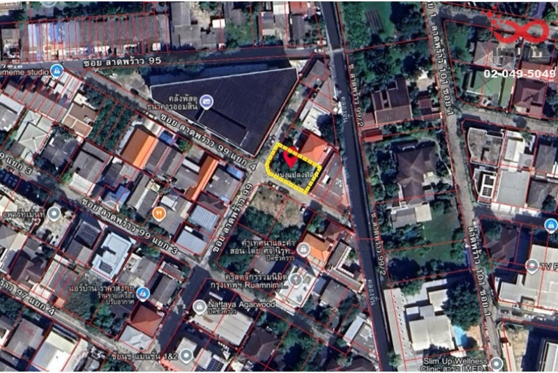ขายที่ดิน 82ตรว.ลาดพร้าว 99 แปลงมุม ใกล้รถไฟฟ้า เพียง 250ม.