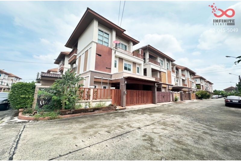 ขายบ้านแฝด 3ชั้น นนทรีซิตี้ พระราม5 หลังมุม 36ตรว.220ตรม.