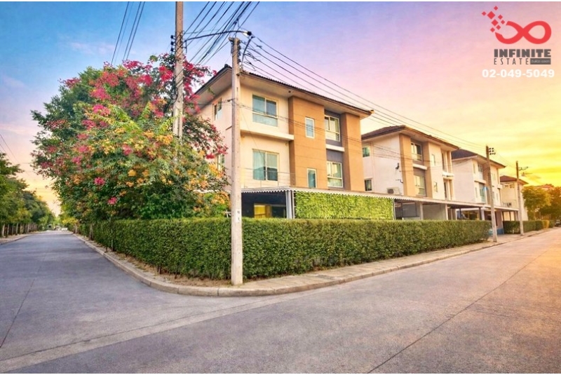 ขายบ้านเดี่ยว 3ชั้น มายด์ ปิ่นเกล้า–จรัญ หลังมุม 59ตร.วา ใกล้ทางด่วน ศรีรัช